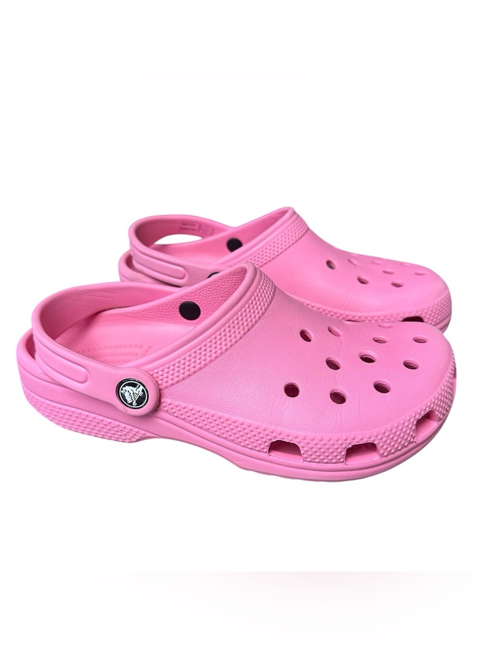 Crocs Kids Girls Size 3 Pink slip on shoes Sandals water shoes walking casual